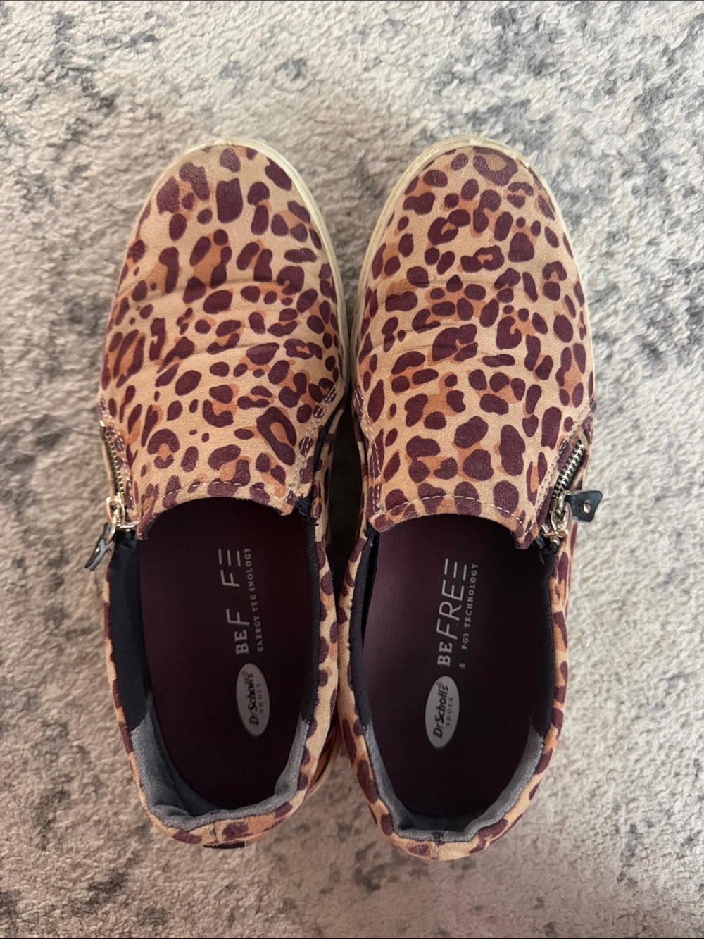 Dr. Scholl's Leopard Print Slip-On Sneakers - Tan & Brown